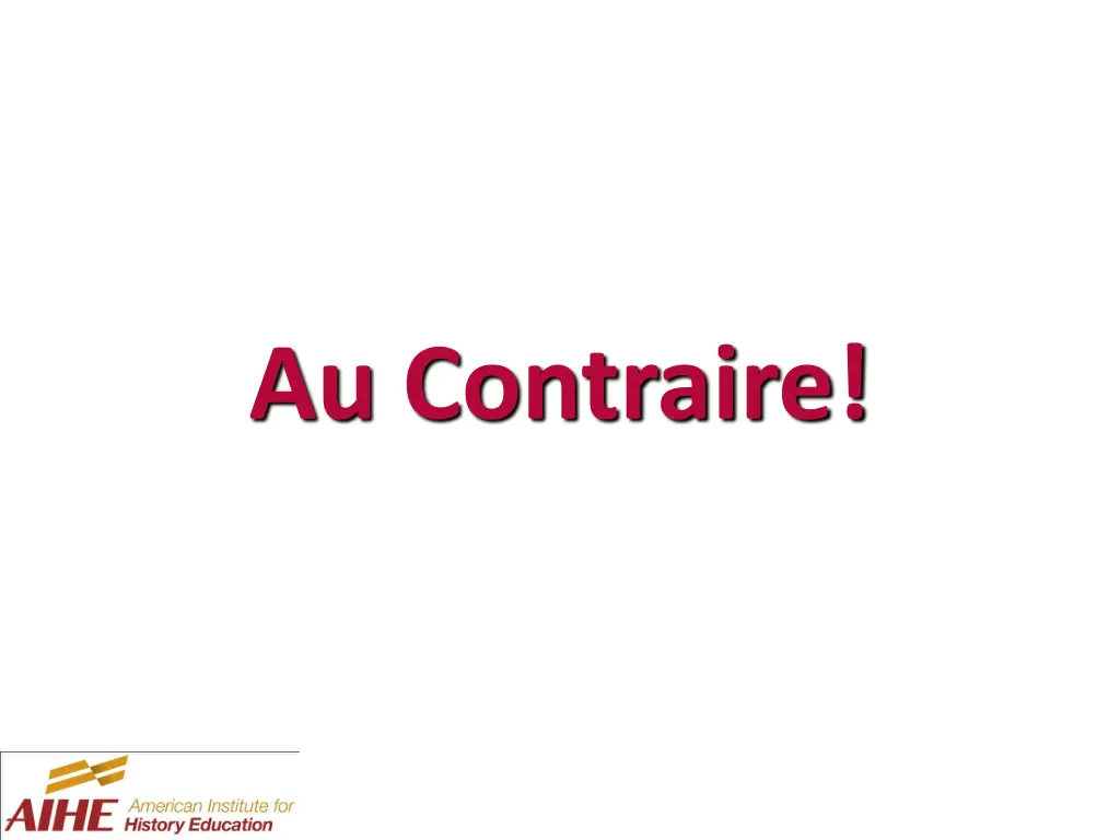 au contraire