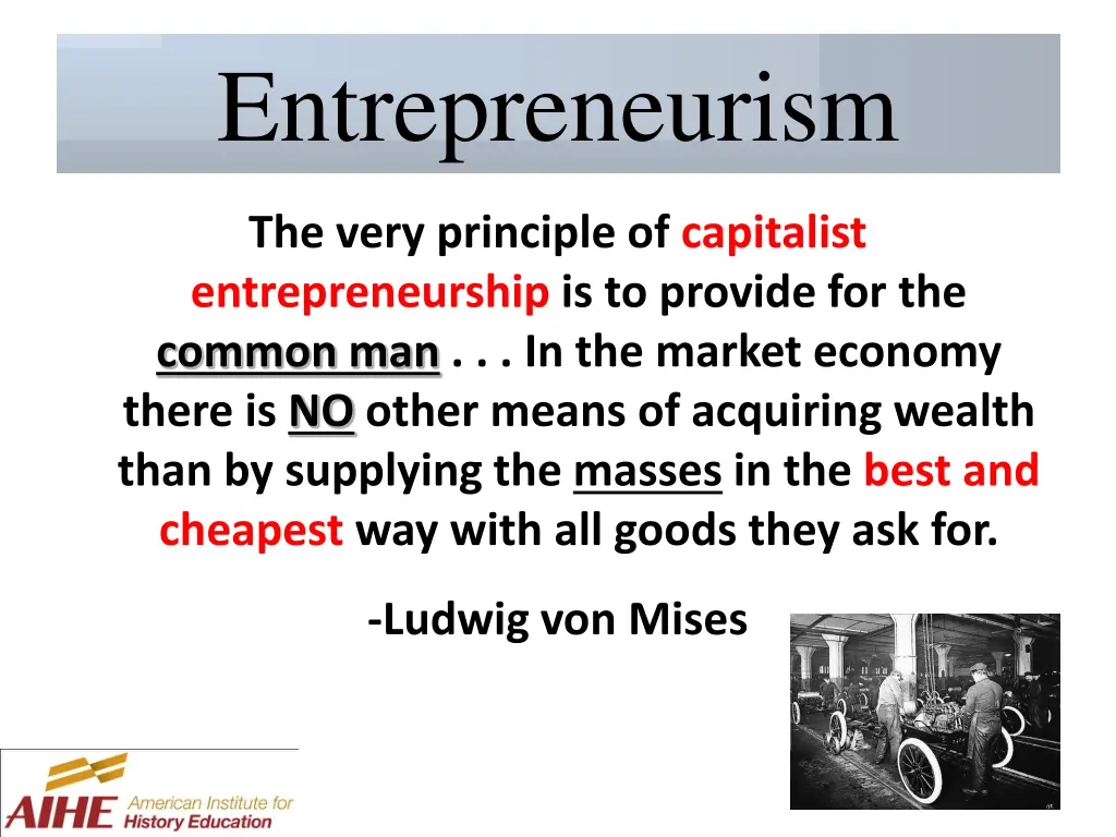 entrepreneurism