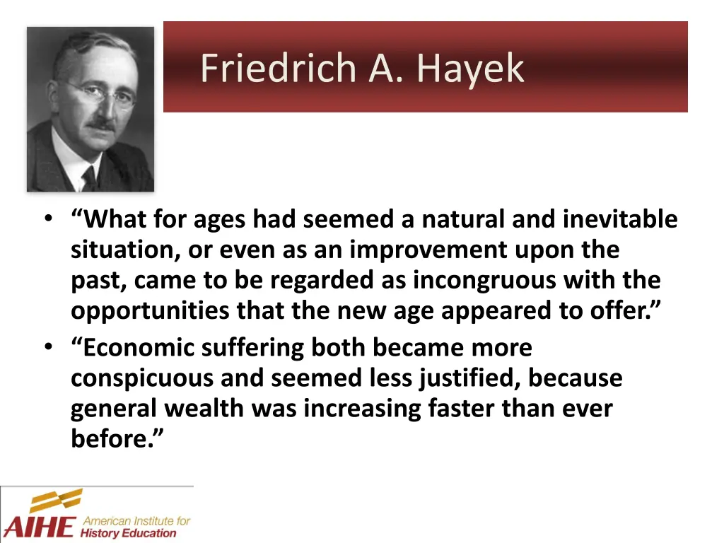 friedrich a hayek