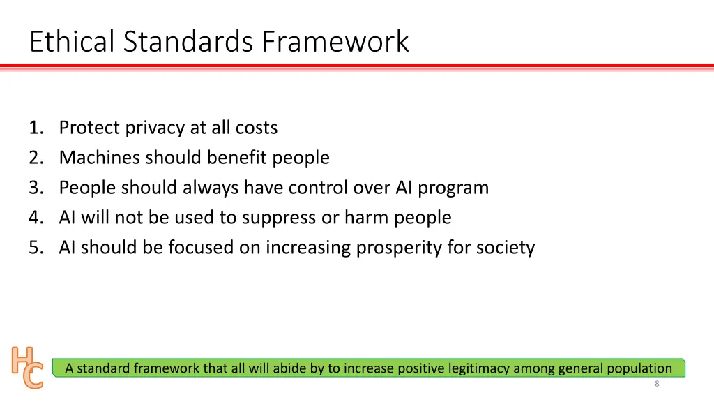 ethical standards framework