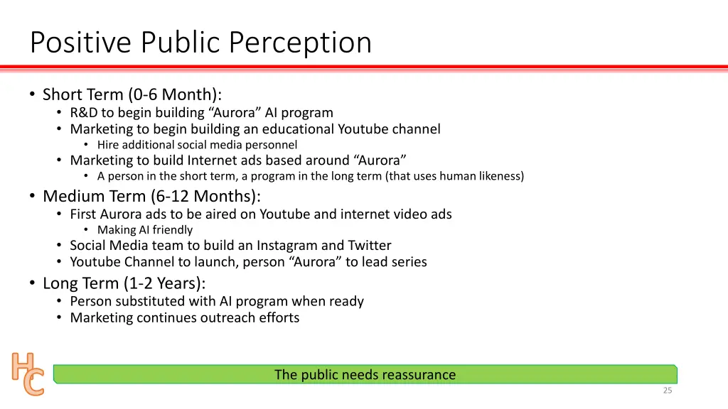 positive public perception