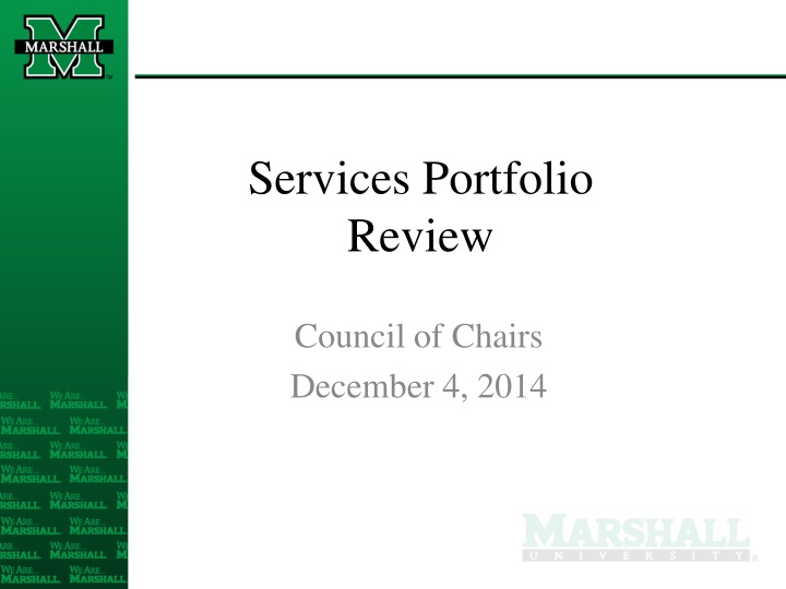 services portfolio review