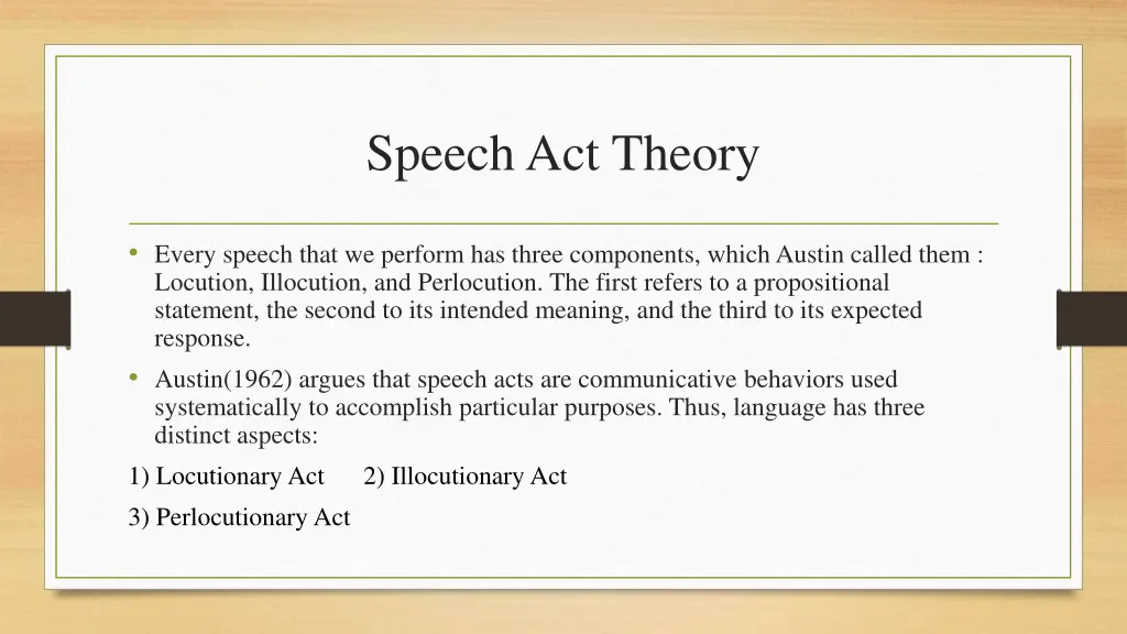 speech act theory 3
