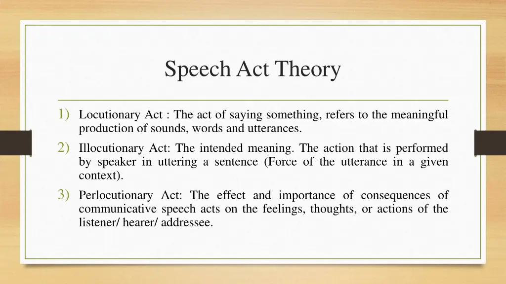 speech act theory 4