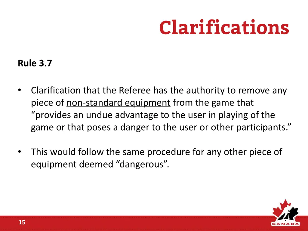 clarifications 1