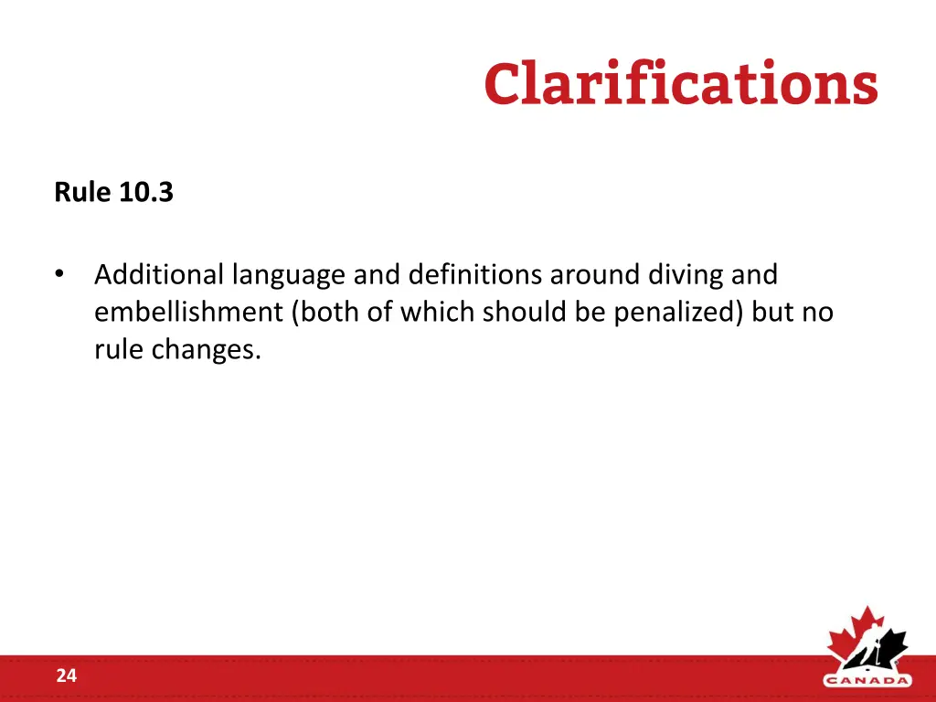 clarifications 10
