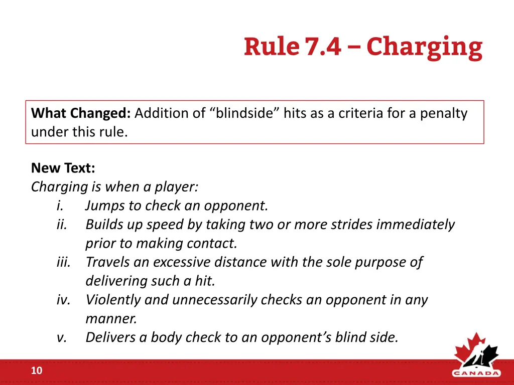 rule 7 4 charging