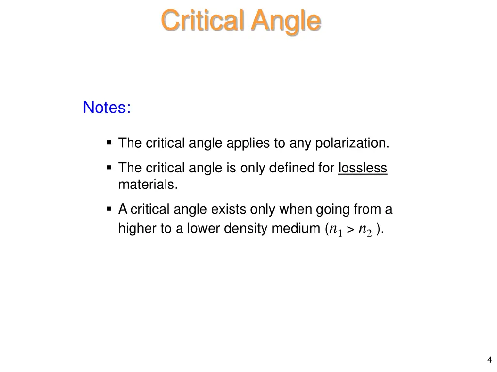 critical angle 2
