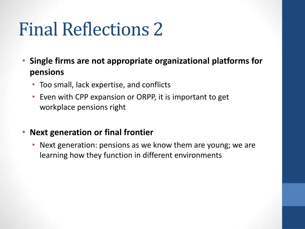 final reflections 2
