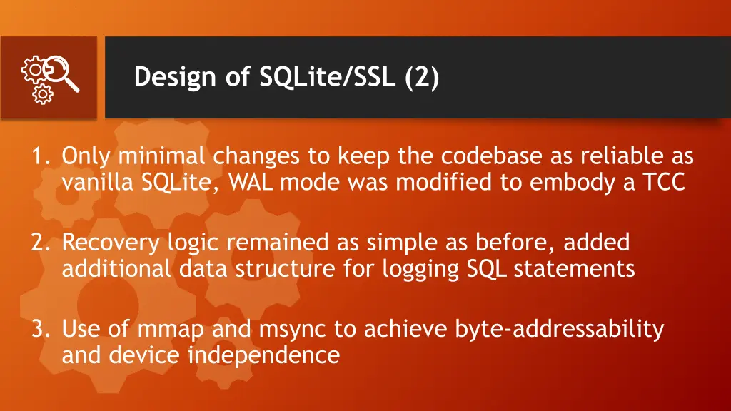 design of sqlite ssl 2