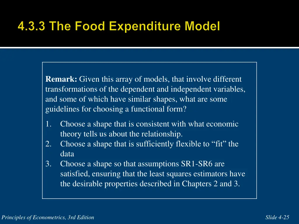 remark given this array of models that involve