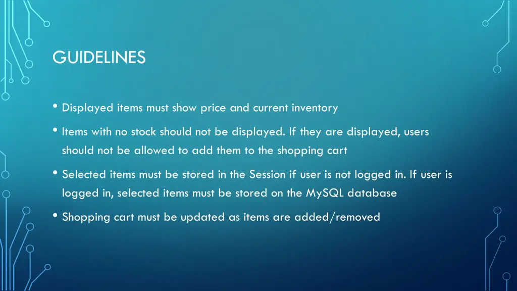 guidelines