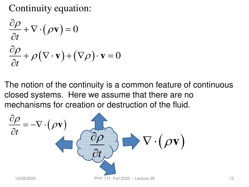 continuity equation
