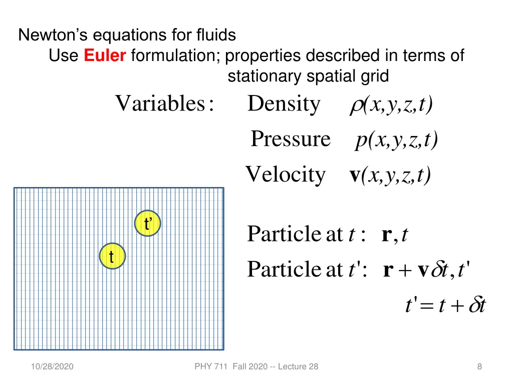 newton s equations for fluids use euler
