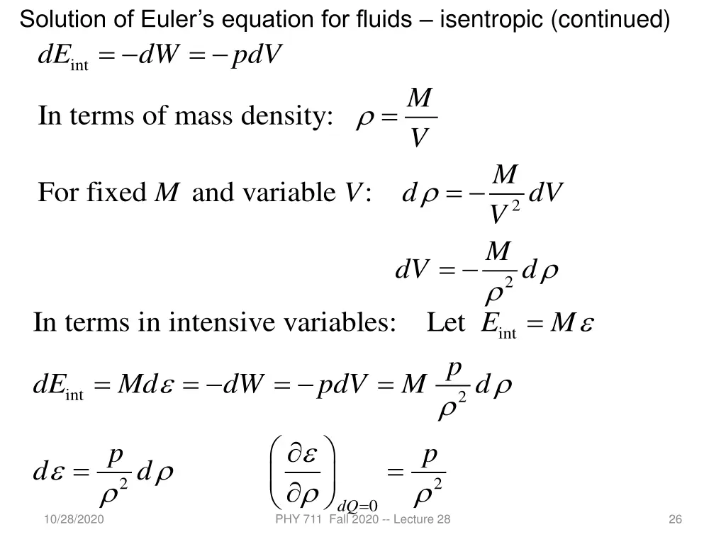 solution of euler s equation for fluids 1