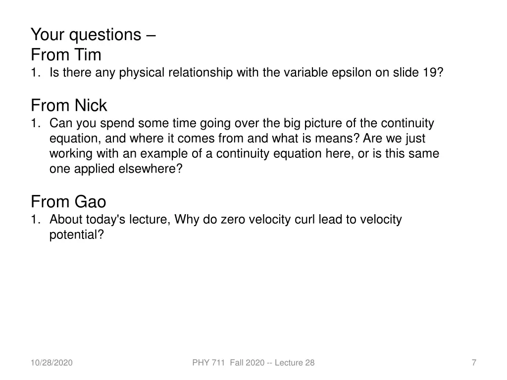 your questions from tim 1 is there any physical