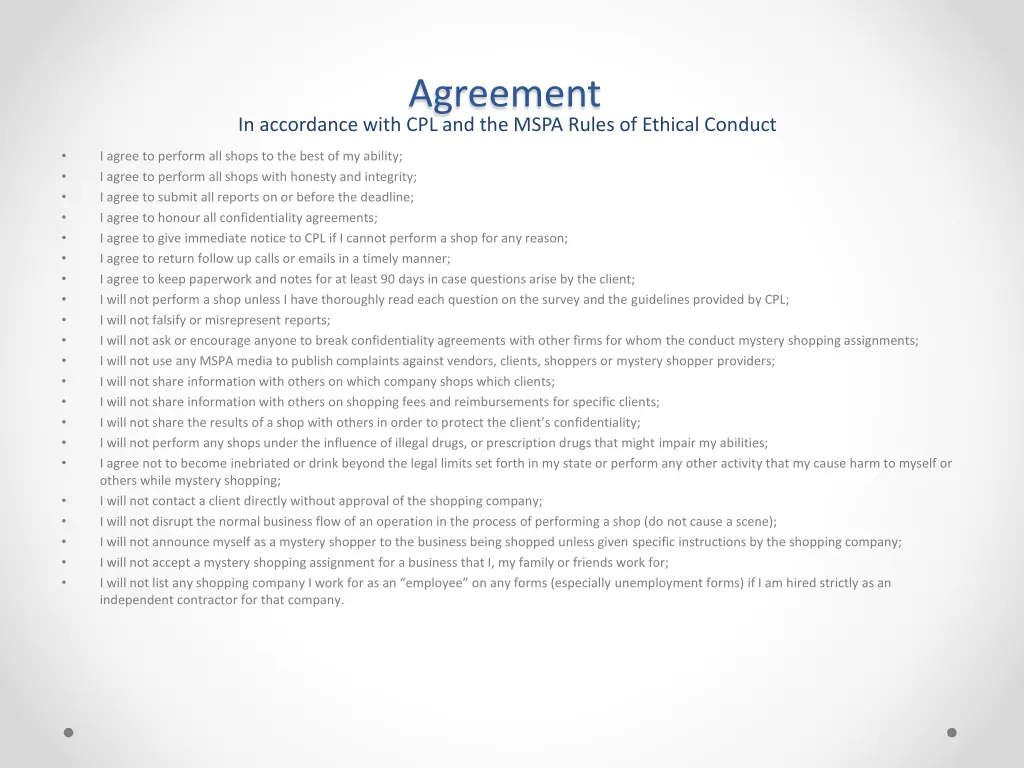 agreement