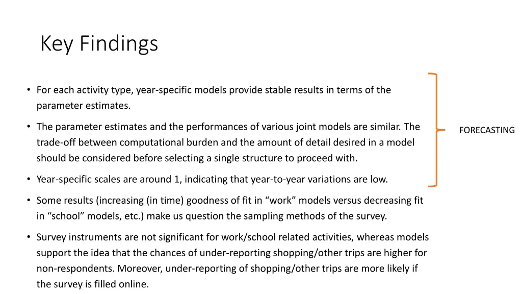 key findings