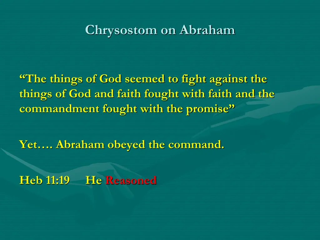 chrysostom on abraham