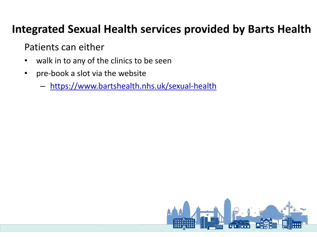 integrated sexual health services provided 1