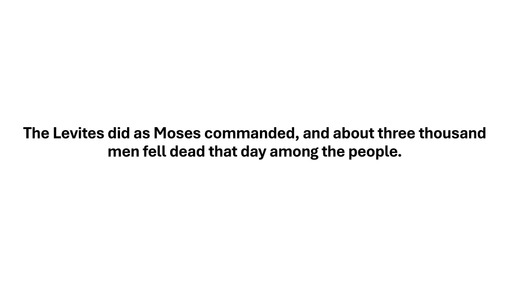 the levites did as moses commanded and about