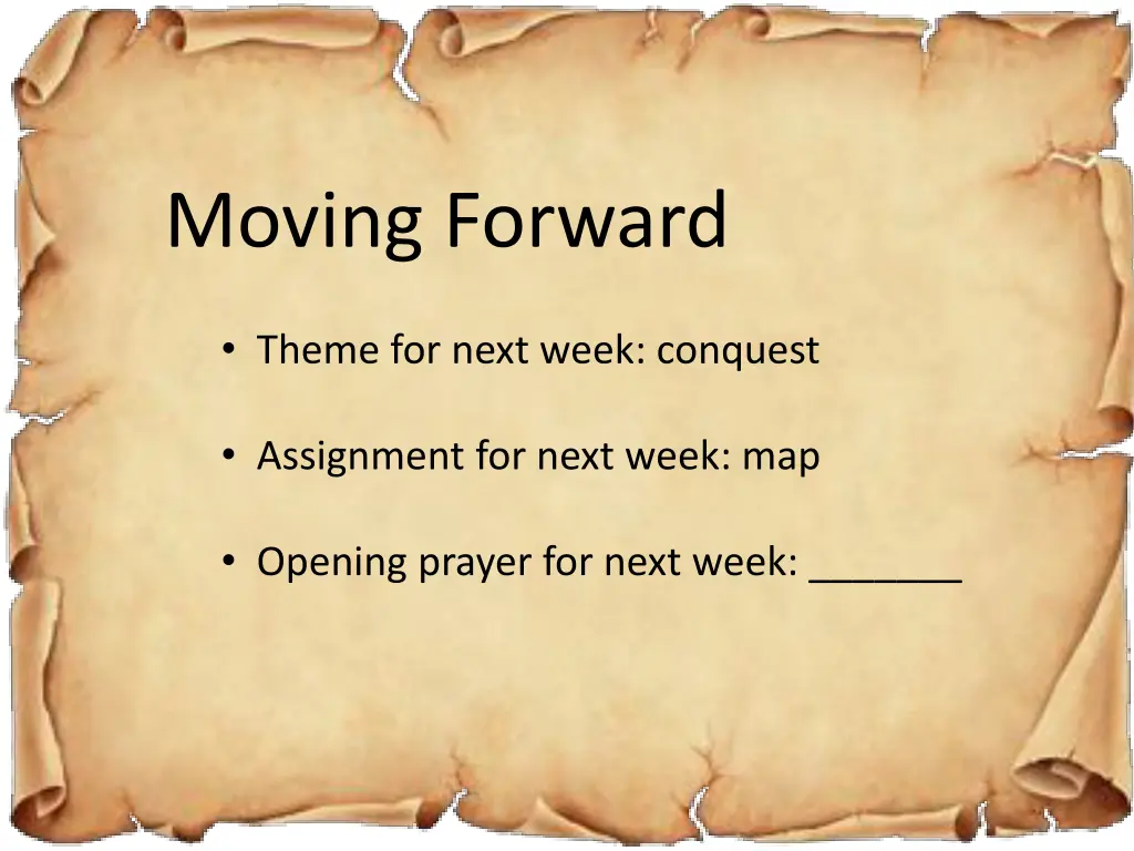 moving forward