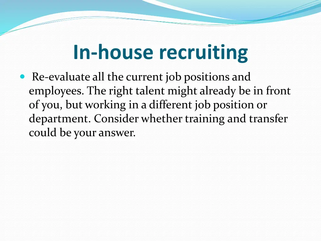 in house recruiting
