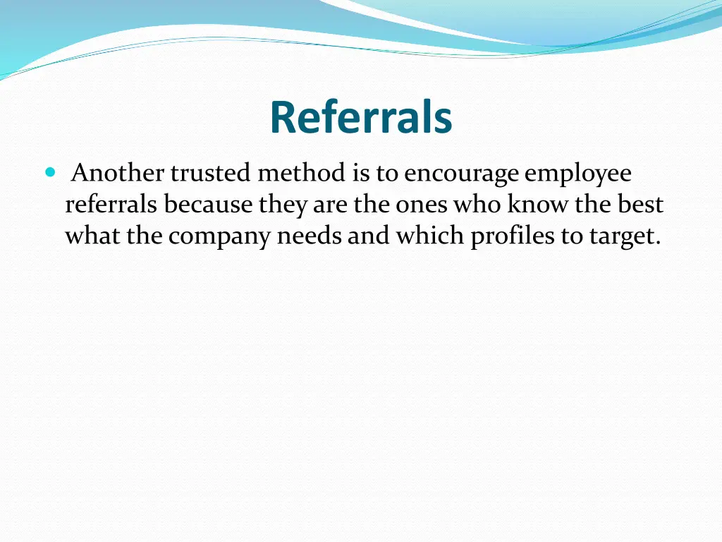 referrals