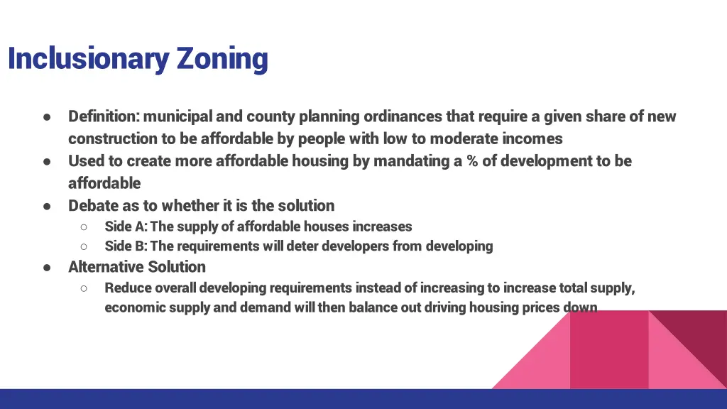 inclusionary zoning