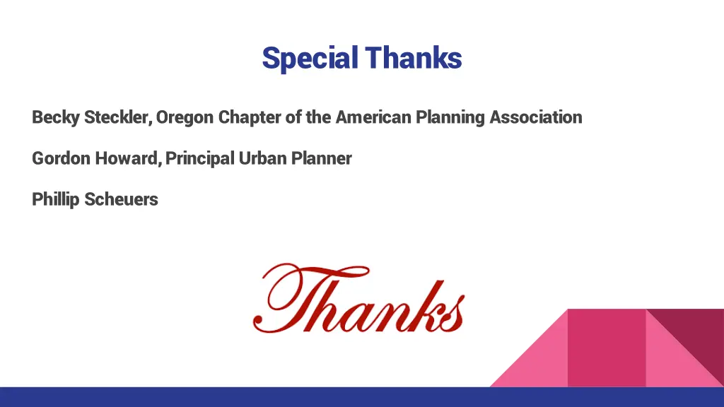 special thanks