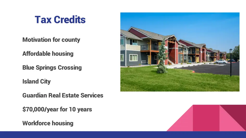 tax credits