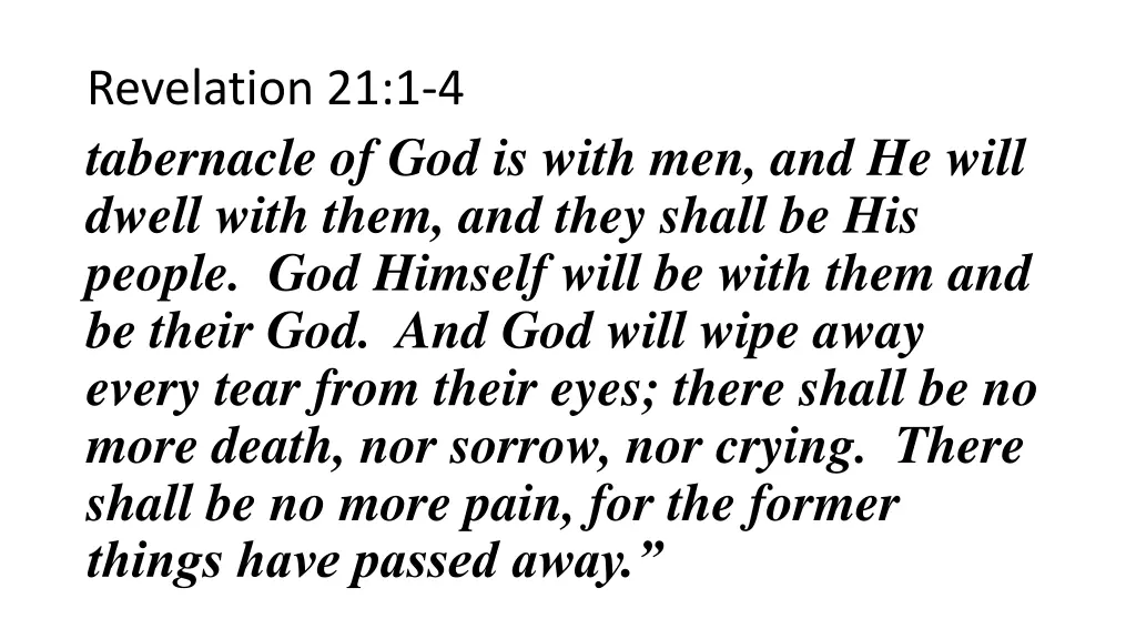 revelation 21 1 4 tabernacle of god is with