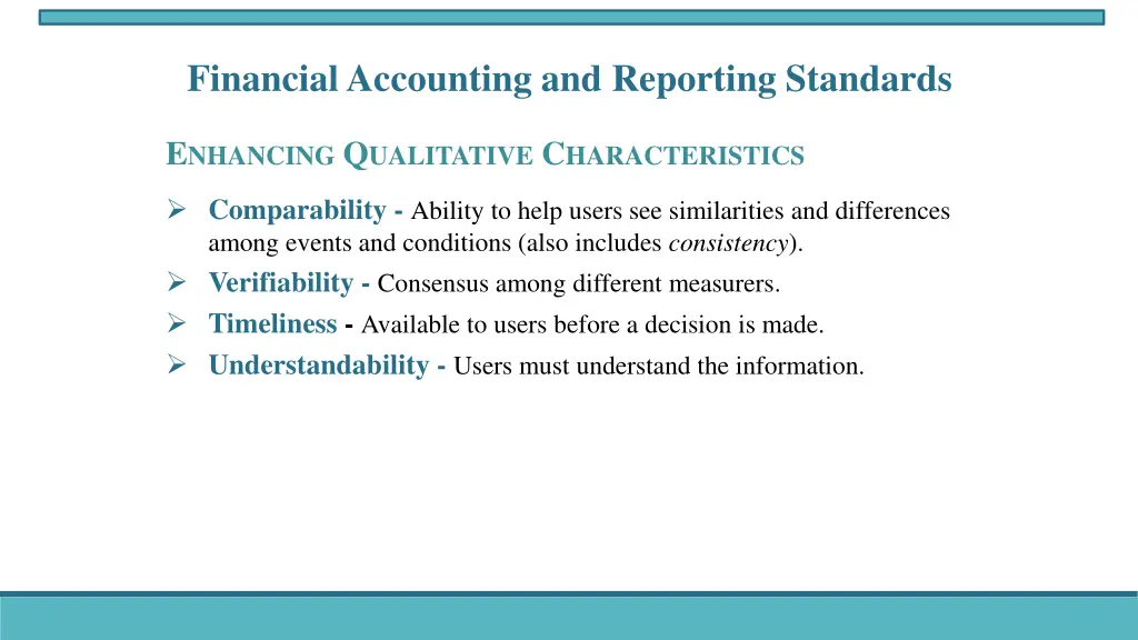 financial accounting and reporting standards 1