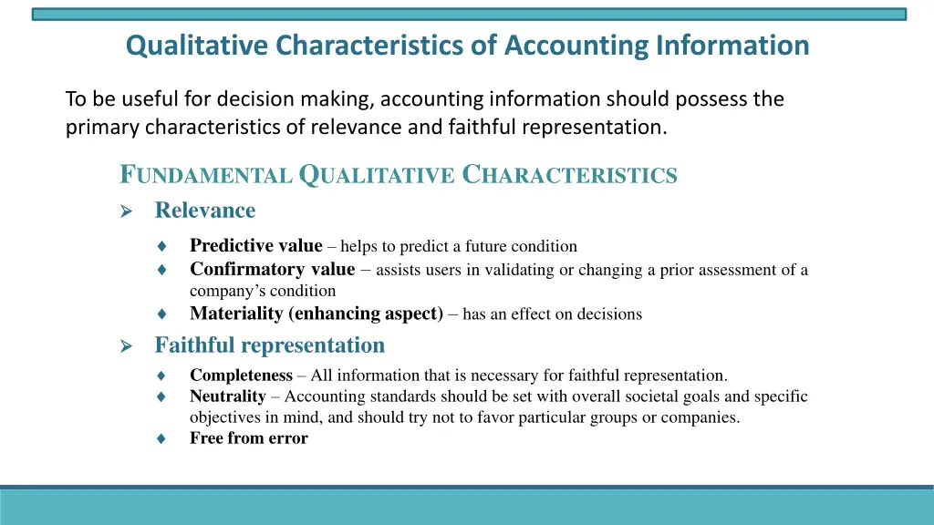 qualitative characteristics of accounting
