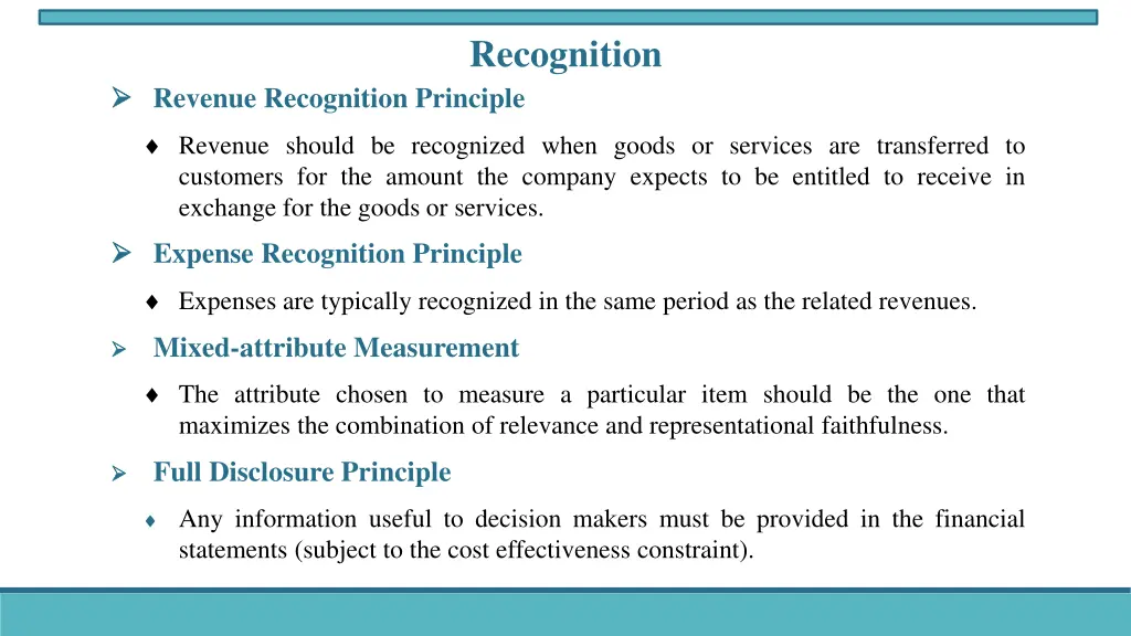 recognition