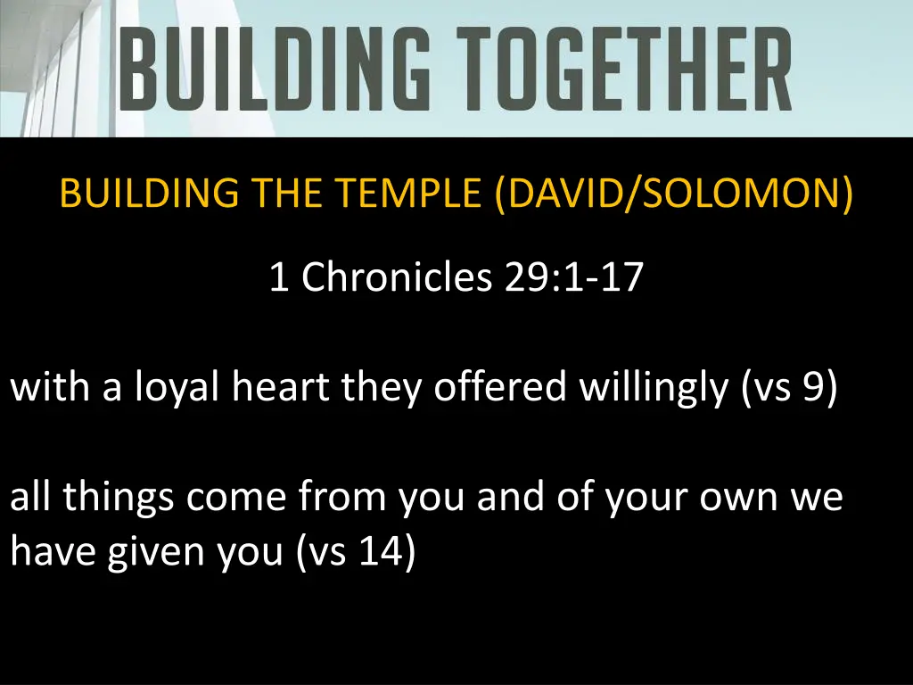 building the temple david solomon 3