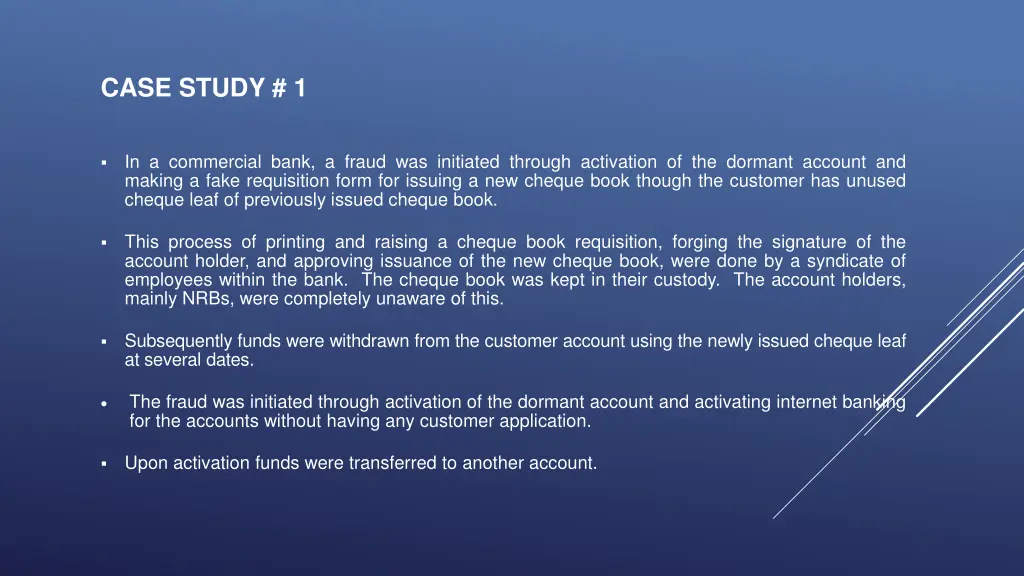 case study 1