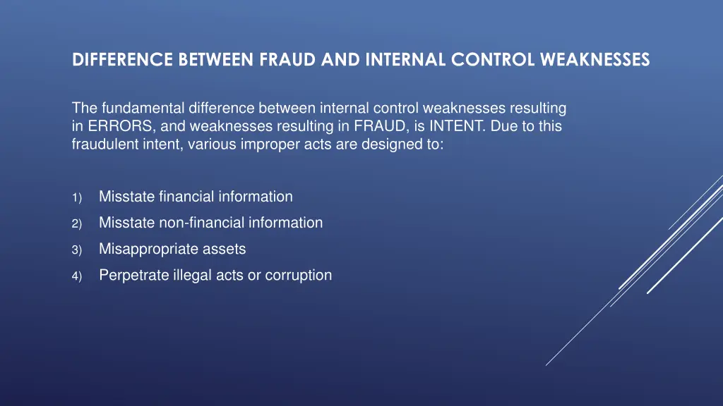 difference between fraud and internal control