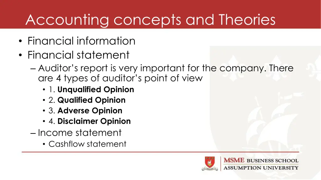 accounting concepts and theories