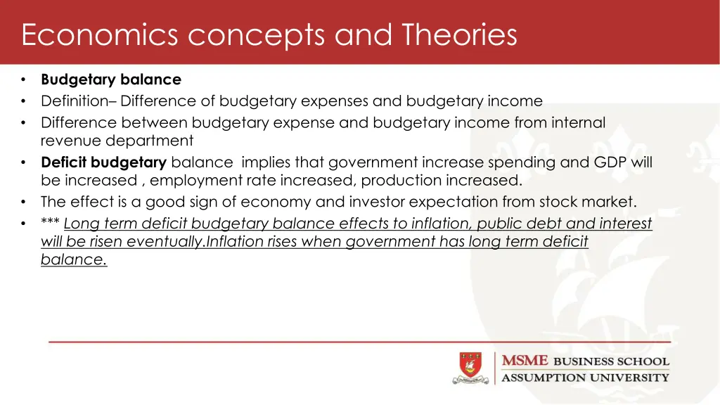 economics concepts and theories 1