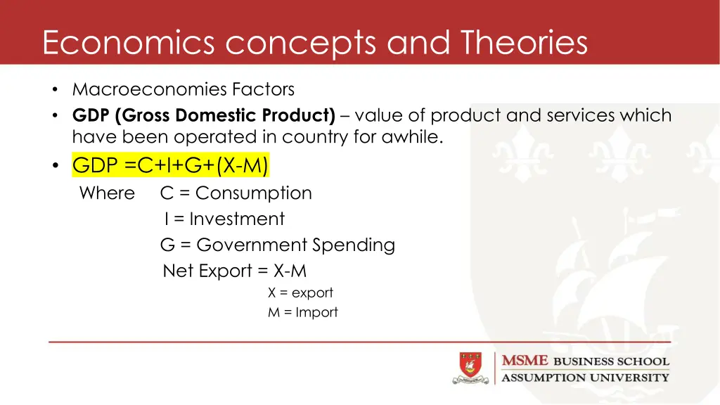 economics concepts and theories