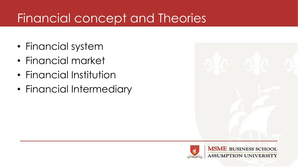 financial concept and theories