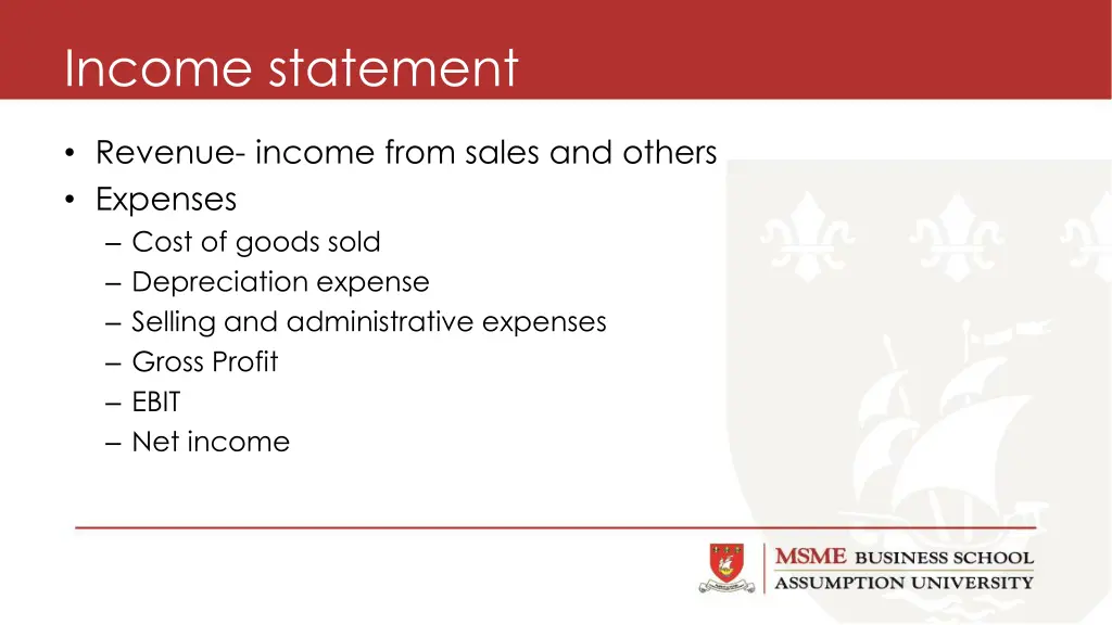 income statement
