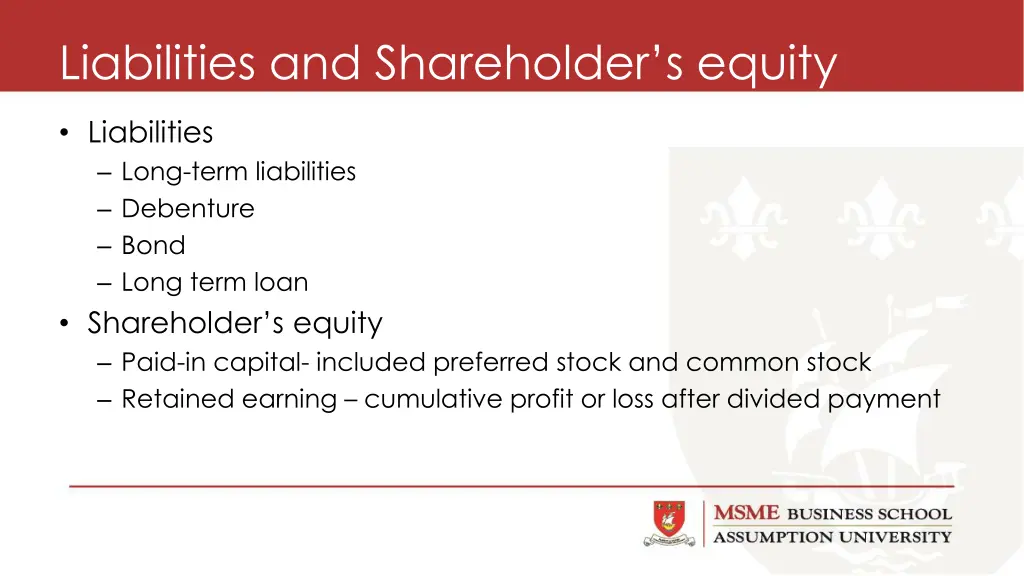 liabilities and shareholder s equity