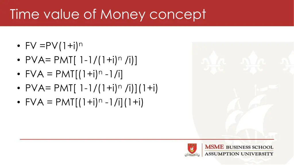 time value of money concept
