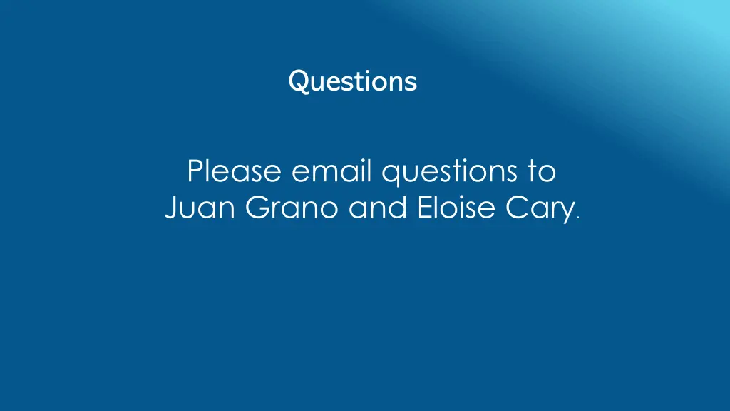 questions
