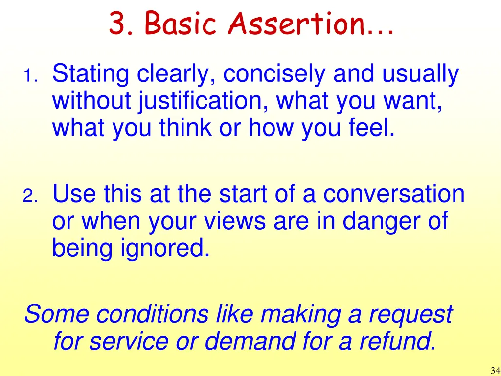 3 basic assertion