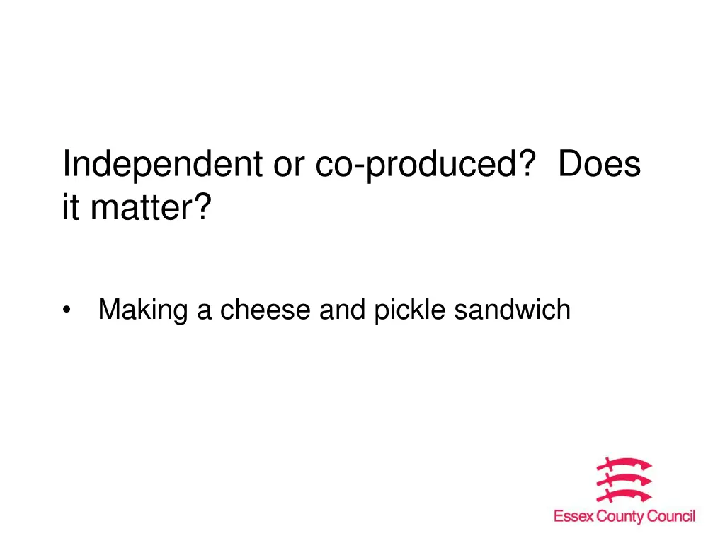independent or co produced does it matter