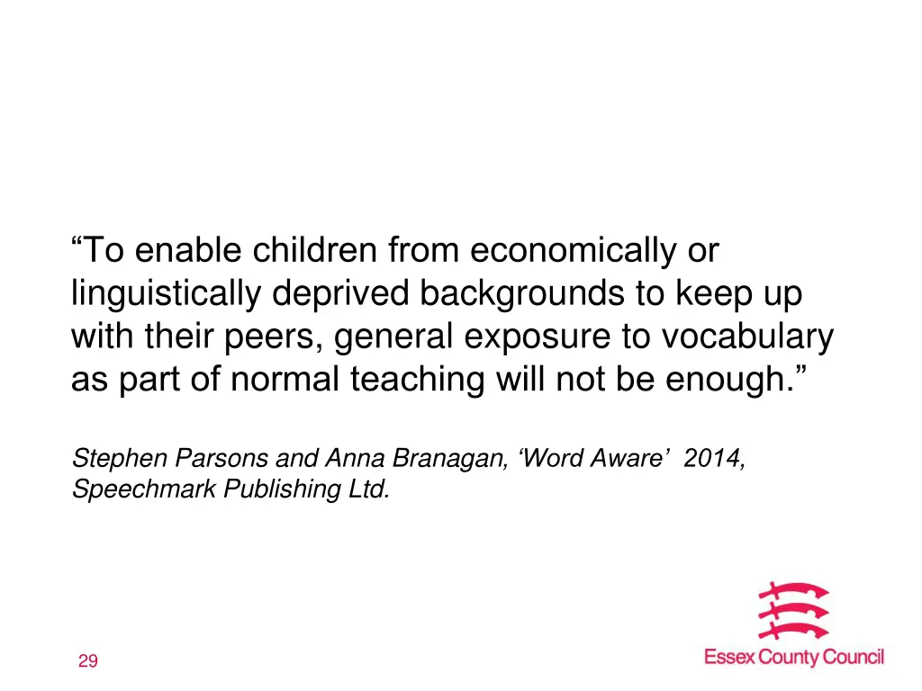 to enable children from economically