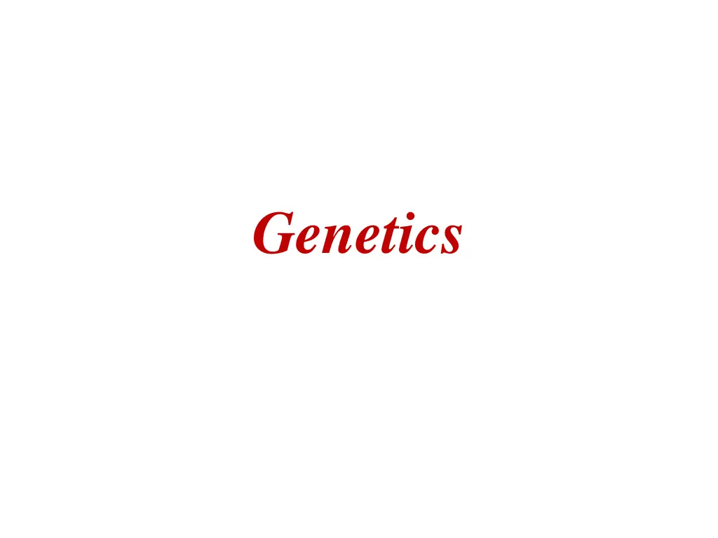 genetics